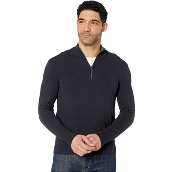 NWT Calvin Klein 1/4 Zip Sweater (Night Sky) - Picture 1 of 4